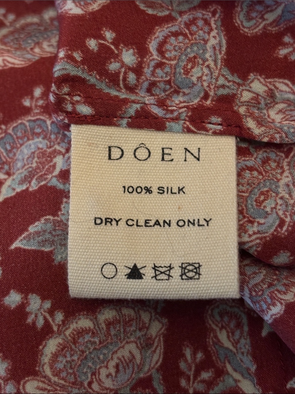 NWT DÔEN Abena Top in Garnet Arbor Rose Floral - Picture 5 of 8